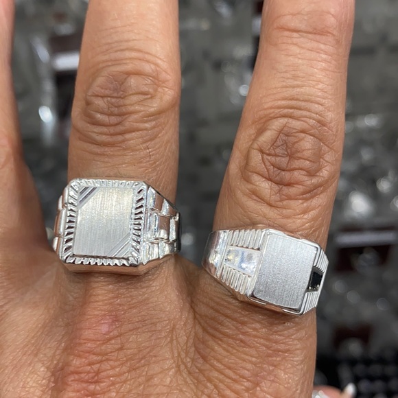 Men's Signet Ring 14mm size 7 8 9 10 11 12 13 - Picture 1 of 9